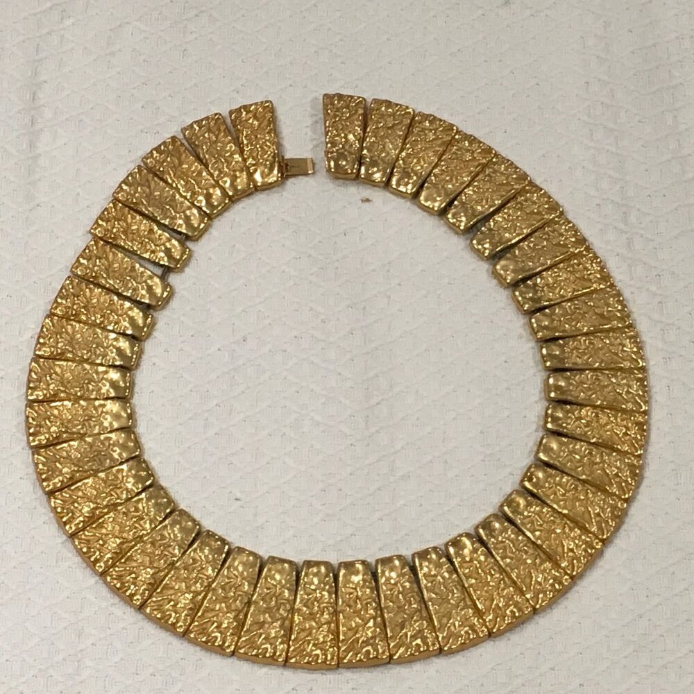 Egyptian Melted Rectangular Necklace by Joanne Cooper for Ciner
